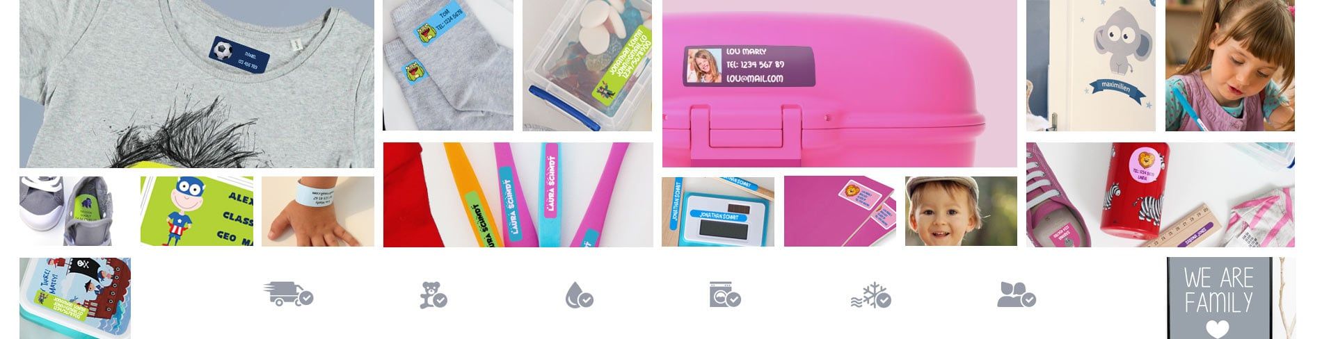 StickerKid Österreich: Namensetiketten, Namensaufkleber, Aufkleber